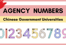 Agency Numbers of Chinese Universities for China Government CSC Scholarship 2024