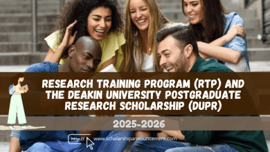 Research Training Program (RTP) and the Deakin University Postgraduate Research Scholarship (DUPR)