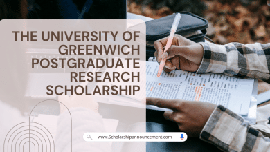 The University of Greenwich Postgraduate Research Scholarship